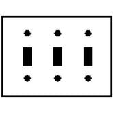 Leviton 80511 3-Gang 3-Toggle Midway Faceplate